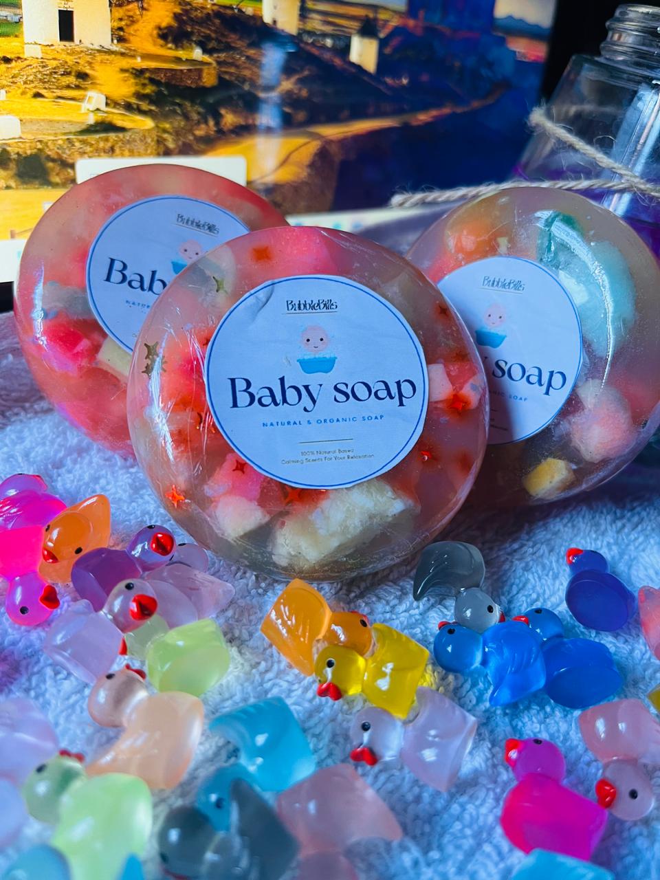 BubbleBills Baby Soap – Mild & Moisturizing Herbal Care for Delicate Skin (85g)