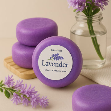 BubbleBills Herbal Lavender Soap
Refreshes, Hydrates & Relaxes Naturally_85g